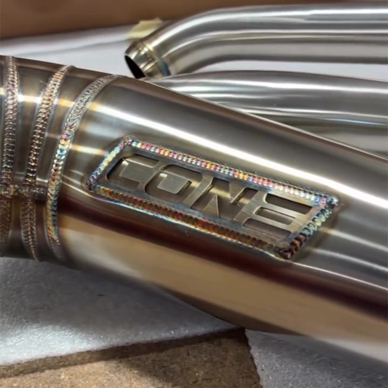 ターンアウト 2in1 フルエキゾーストマフラー ブラッシュドステンレス