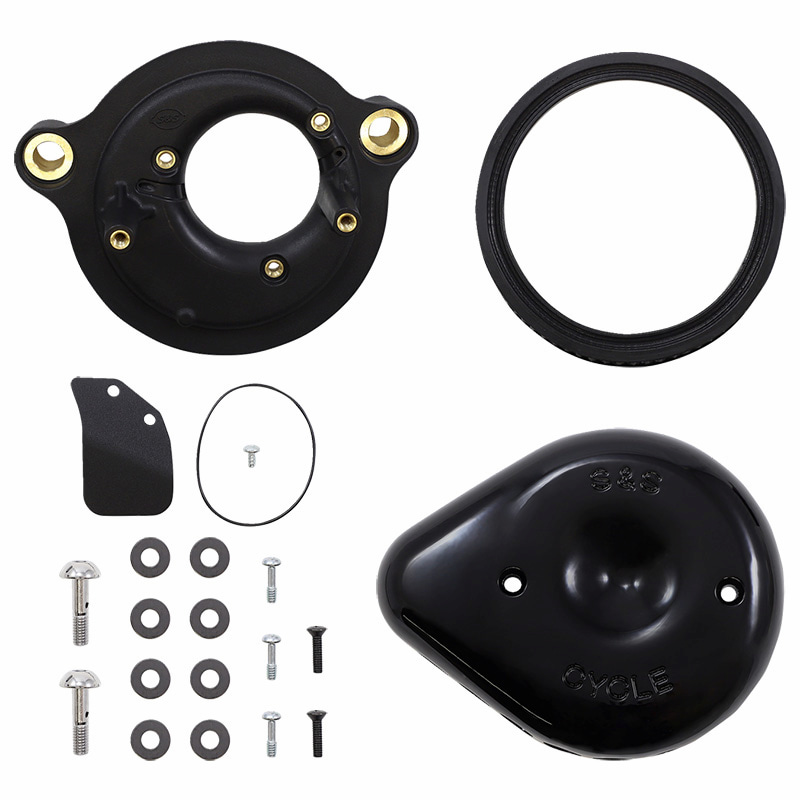 【クリスマスセール】ステルス エアクリーナーキット ミニティアドロップカバー付き ブラック