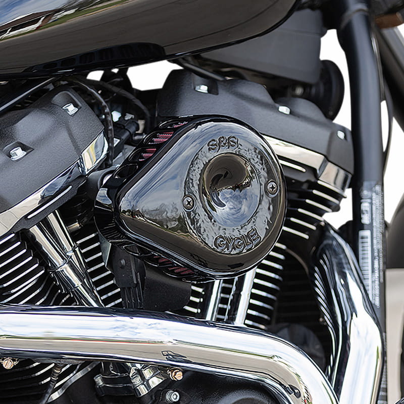 【クリスマスセール】ステルス エアクリーナーキット ミニティアドロップカバー付き ブラック