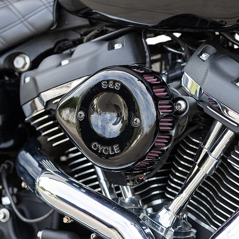 【クリスマスセール】ステルス エアクリーナーキット ミニティアドロップカバー付き ブラック