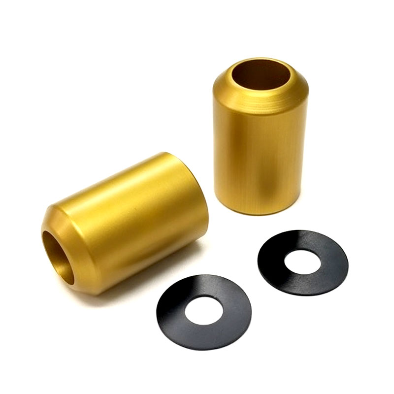 カラースライダー 2インチ/マットアルマイト・ゴールド（2個セット）