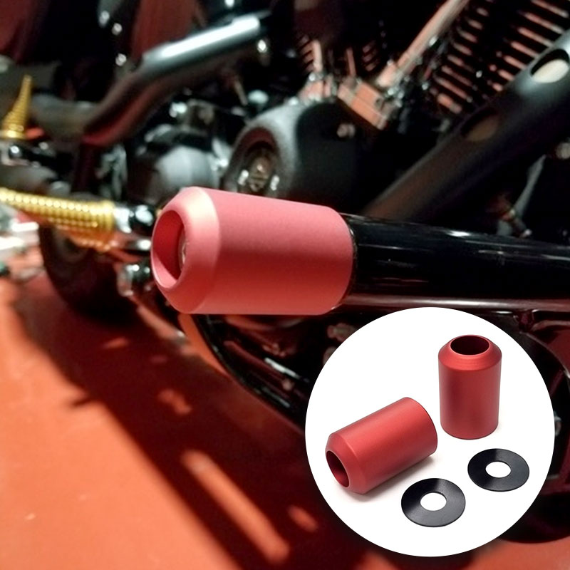 カラースライダー 2インチ/マットアルマイト・レッド（2個セット）