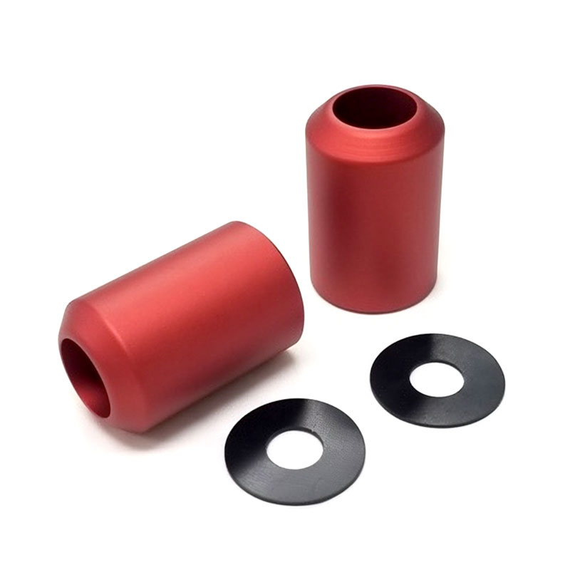 カラースライダー 2インチ/マットアルマイト・レッド(2個セット)