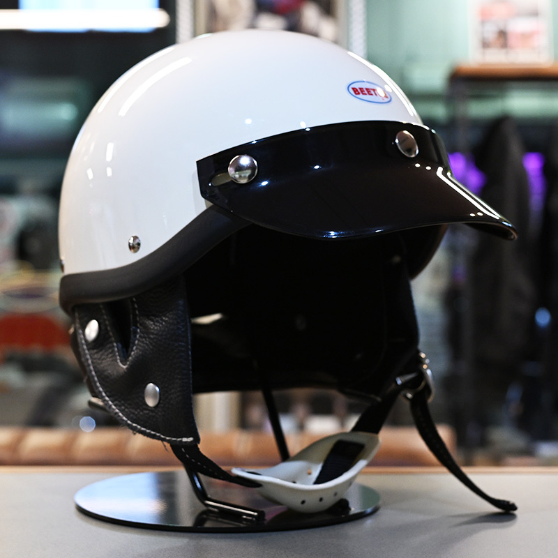 ショーティー4 ハーフキャップヘルメット アイボリー/ホワイトチンカップ