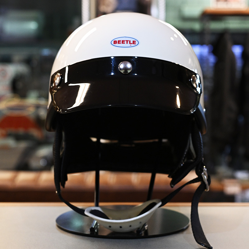 ショーティー4 ハーフキャップヘルメット アイボリー/ブラックチンカップ