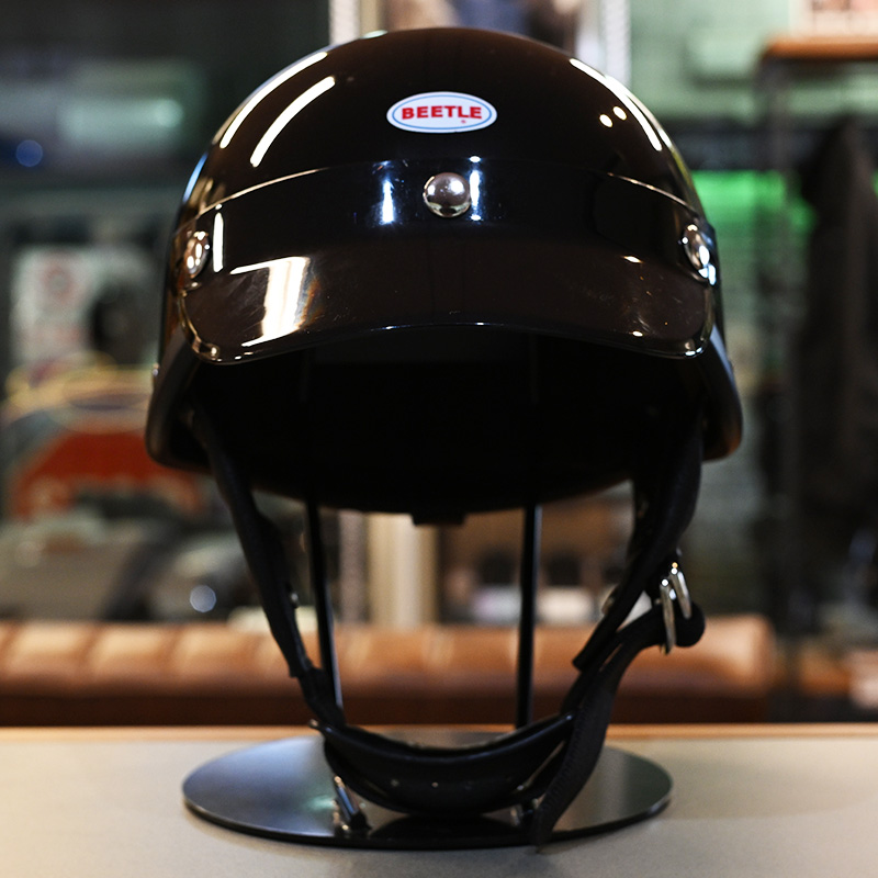 ショーティー4 ハーフキャップヘルメット ブラック/ブラックチンカップ