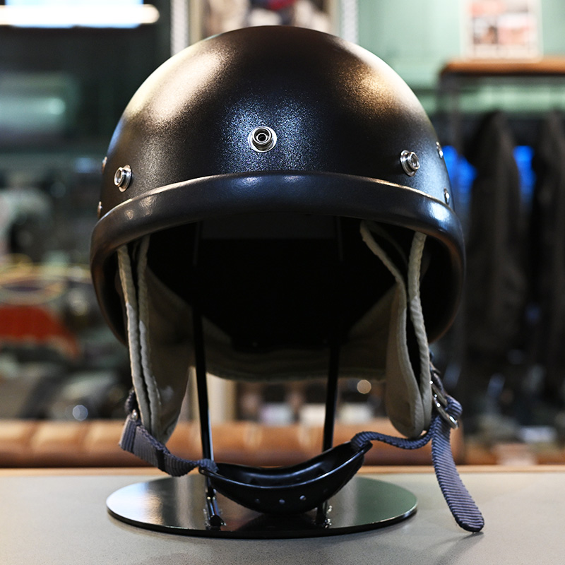 BEETLE PTR ハーフヘルメット ブラック/ホワイトチンカップ