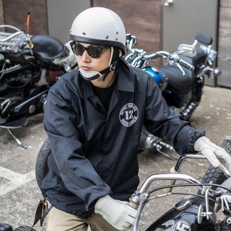 BEETLE PTR ハーフヘルメット アイボリー/ブラックチンカップ