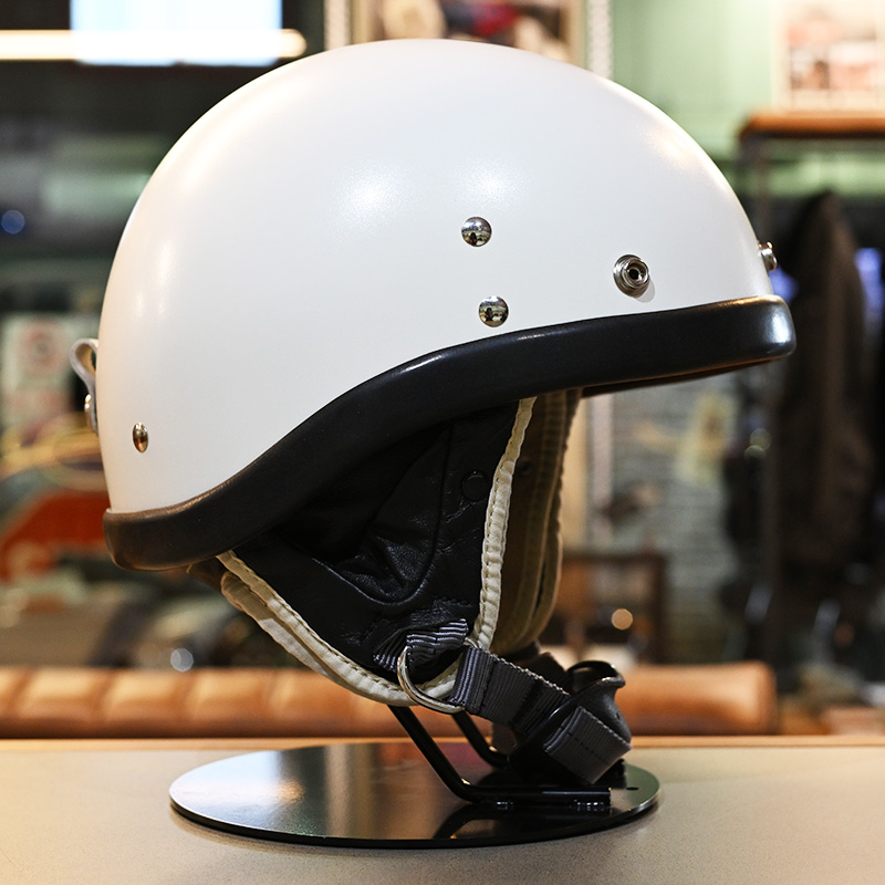 BEETLE PTR ハーフヘルメット アイボリー/ホワイトチンカップ