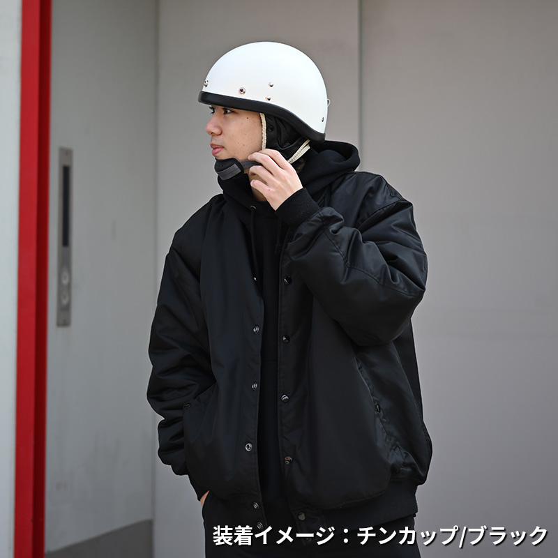 BEETLE PTR ハーフヘルメット アイボリー/ホワイトチンカップ