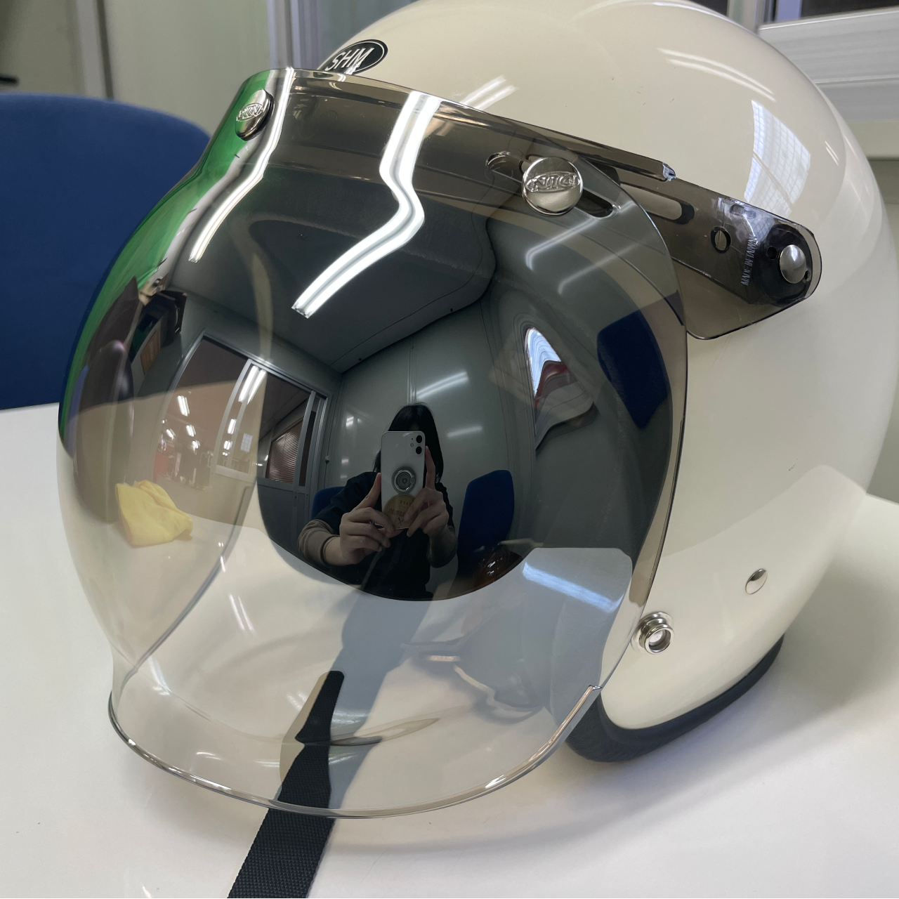 フリップアップ バブルシールド フラッシュミラー