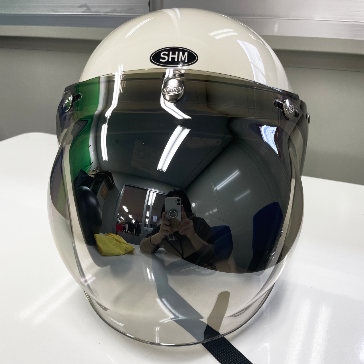 フリップアップ バブルシールド フラッシュミラー