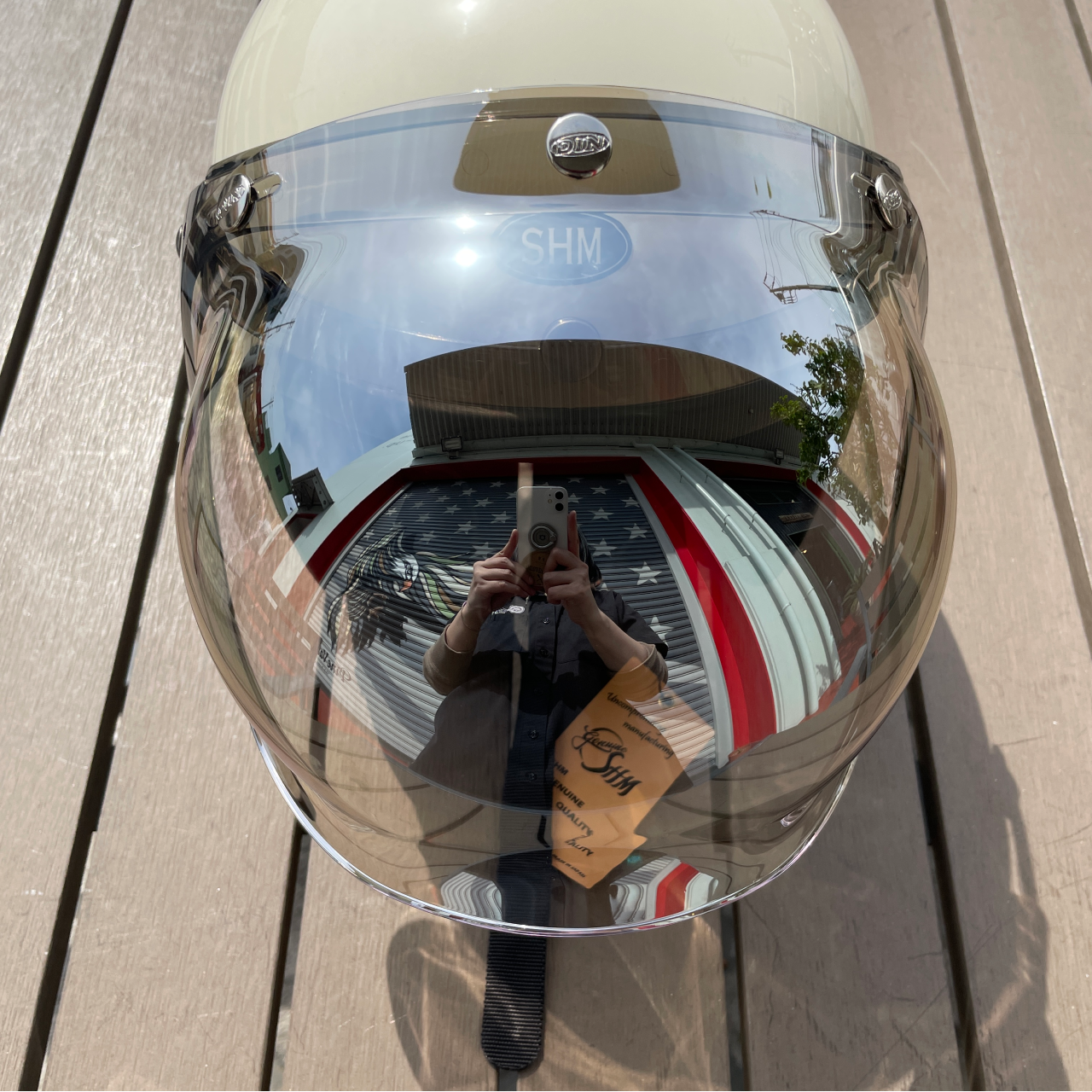 フリップアップ バブルシールド フラッシュミラー