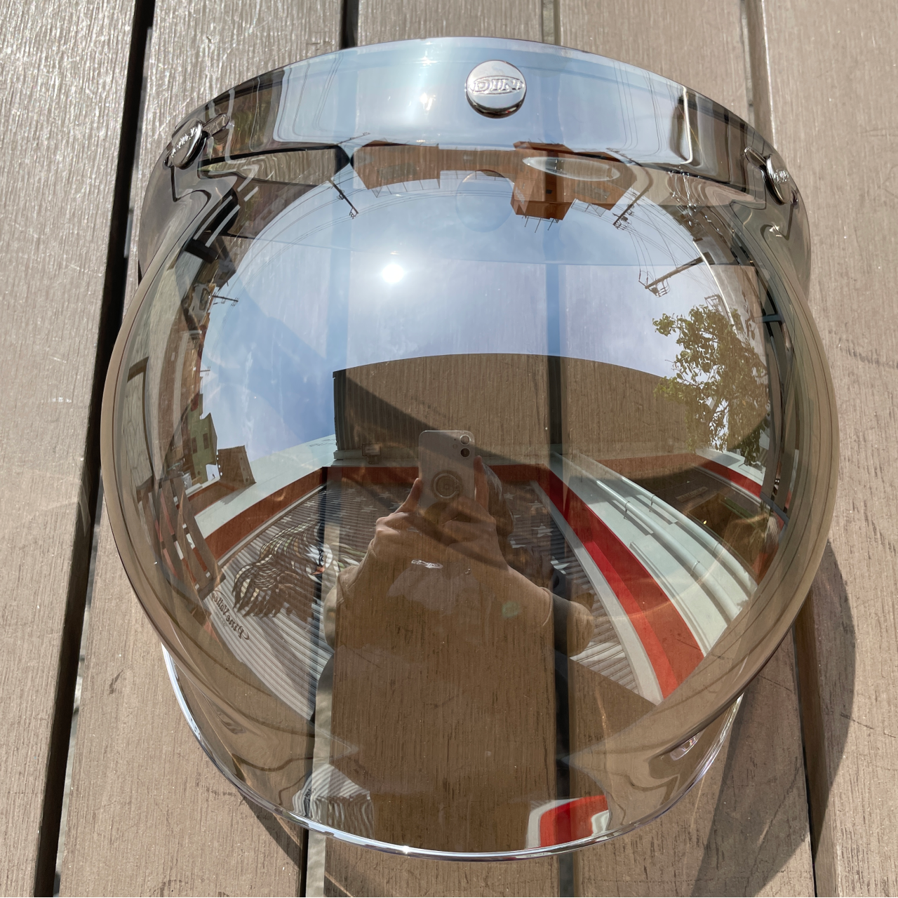 フリップアップ バブルシールド フラッシュミラー