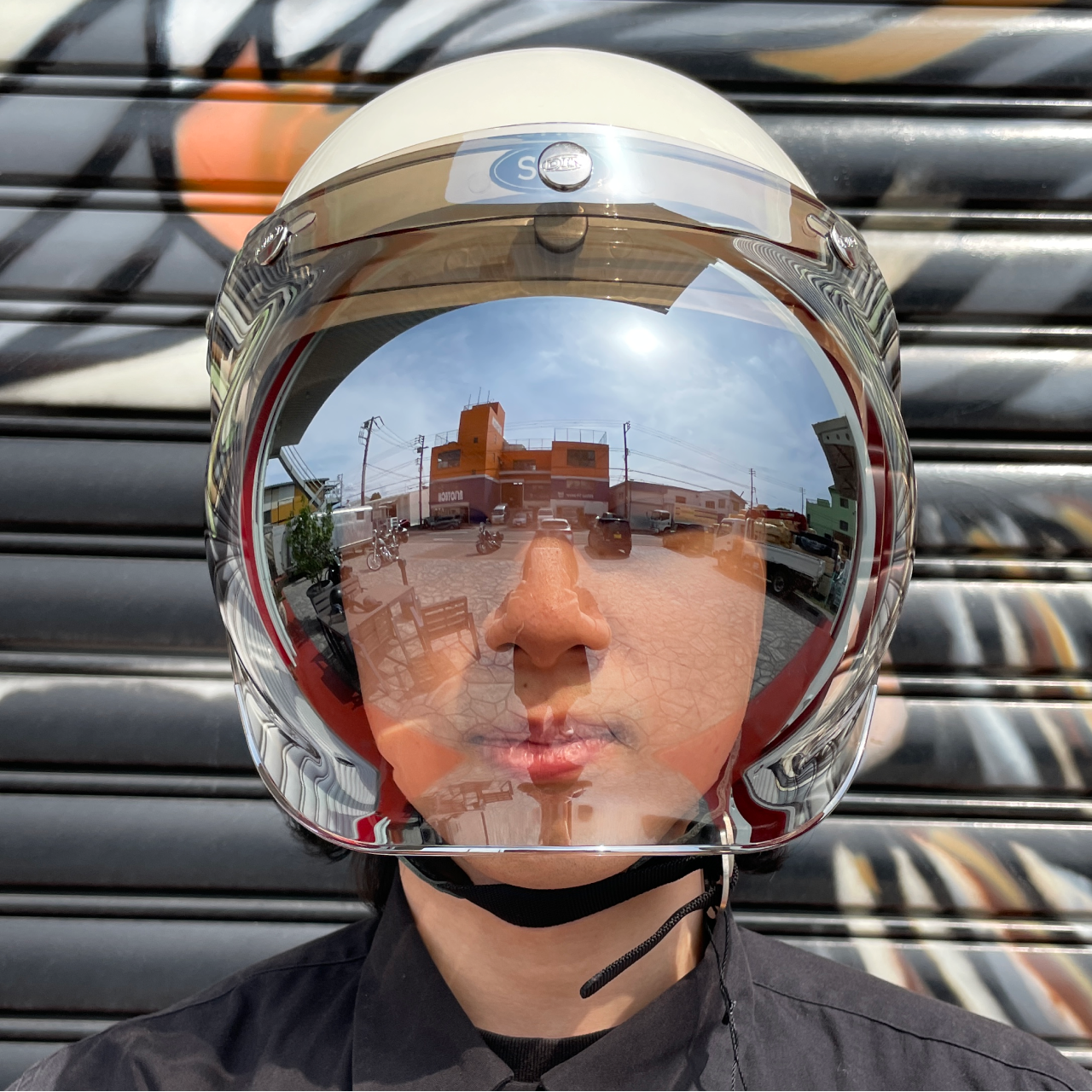 フリップアップ バブルシールド フラッシュミラー