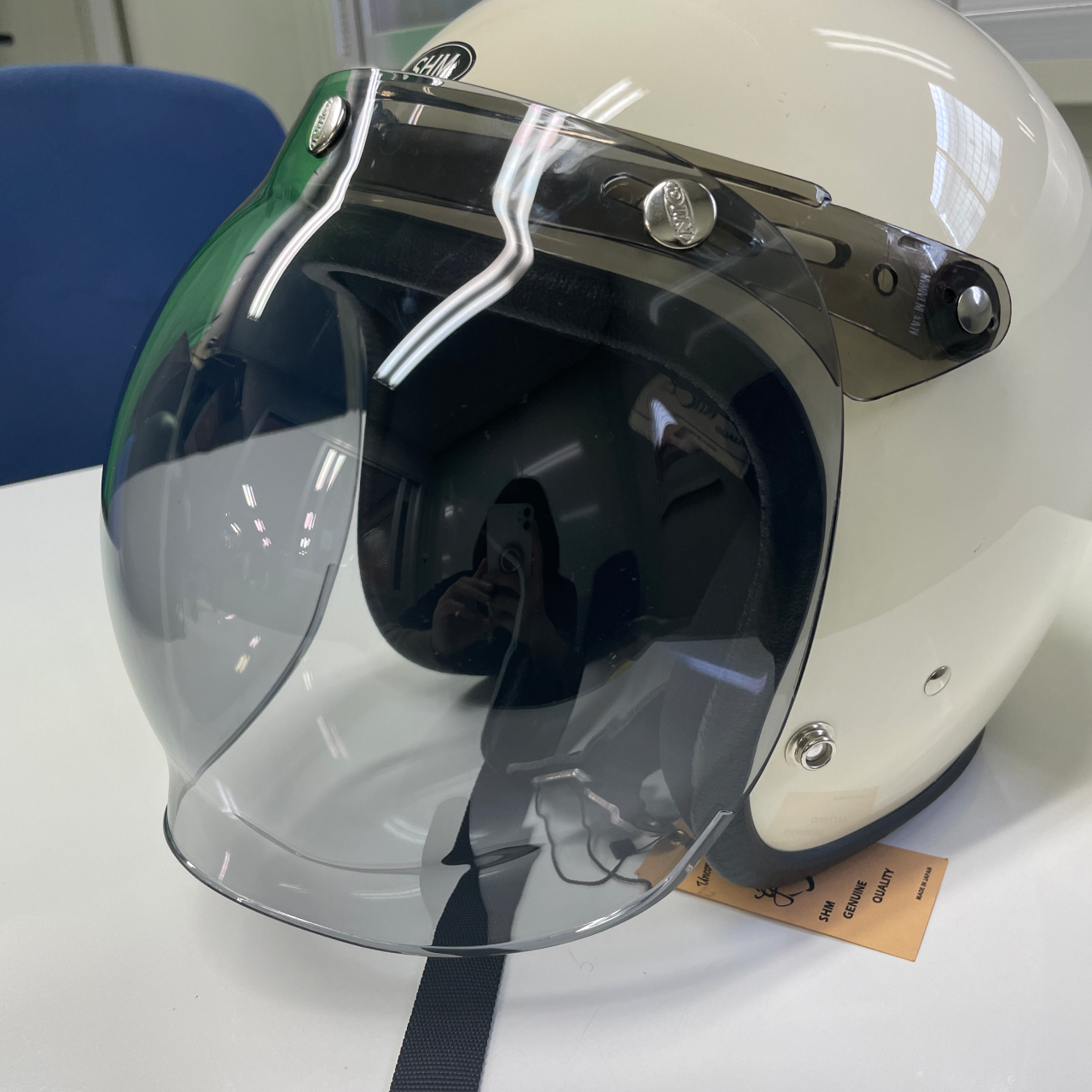 フリップアップ バブルシールド ライトスモーク