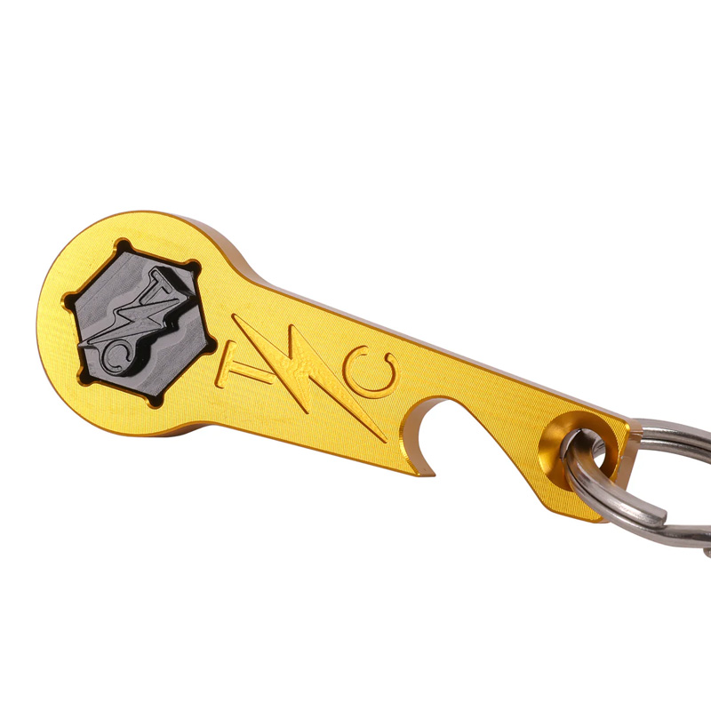 TSC シートスクリューツール/栓抜き キーホルダー ゴールド