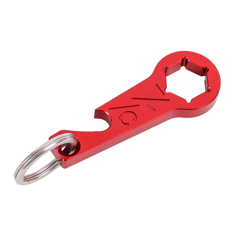 TSC シートスクリューツール/栓抜き キーホルダー レッド