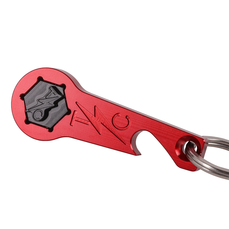 TSC シートスクリューツール/栓抜き キーホルダー レッド