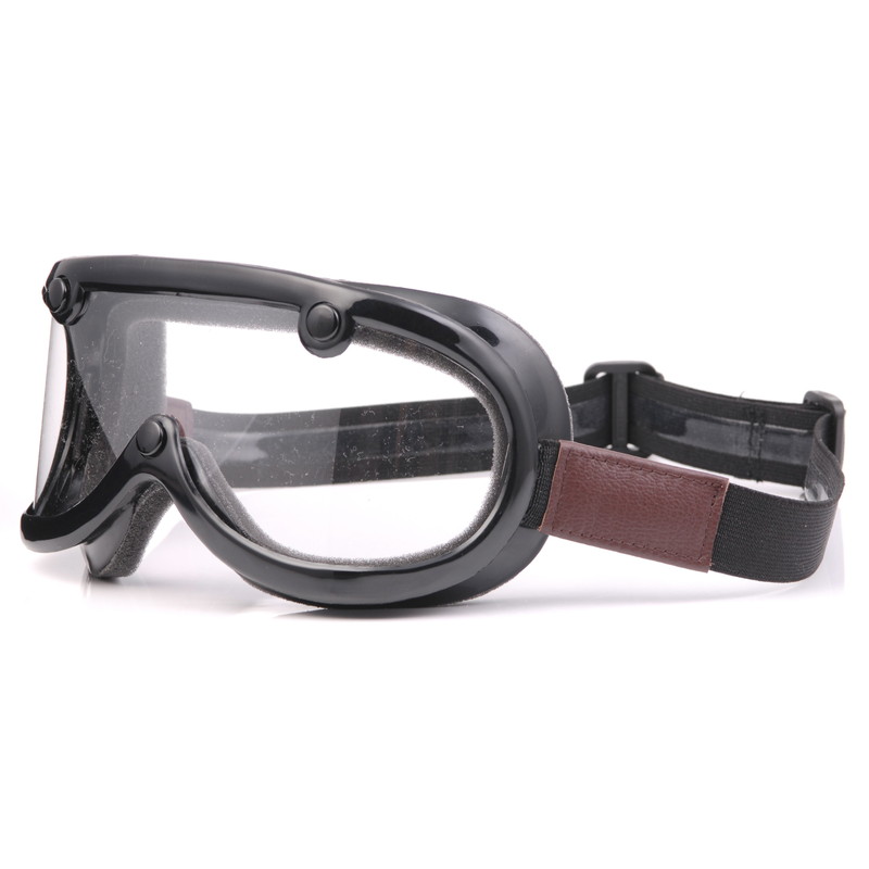 60's ビンテージゴーグル ブラウンレザー 1インチ