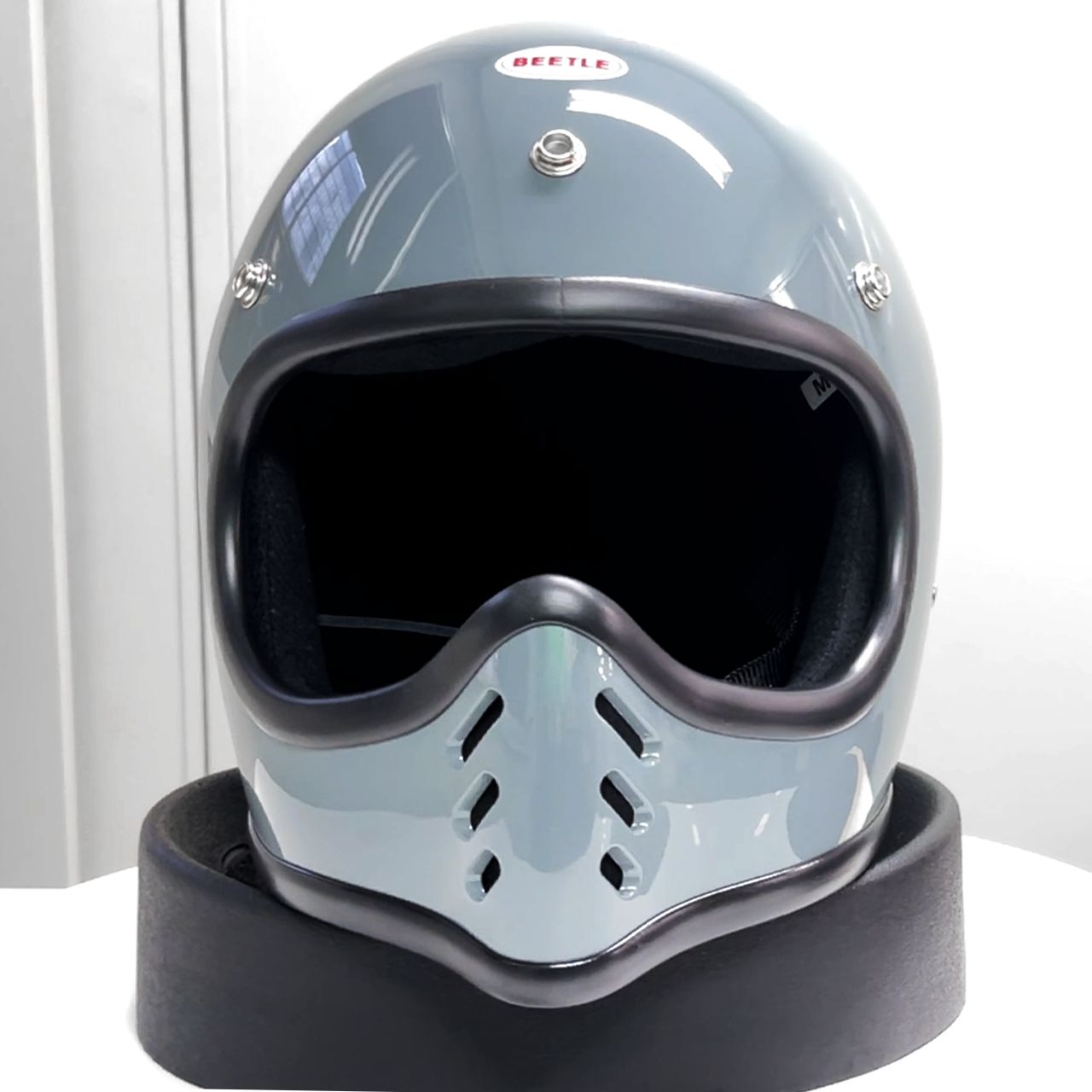 限定生産オリジナルカラー BEETLE MTX ビンテージモトクロスヘルメット スレートグレー