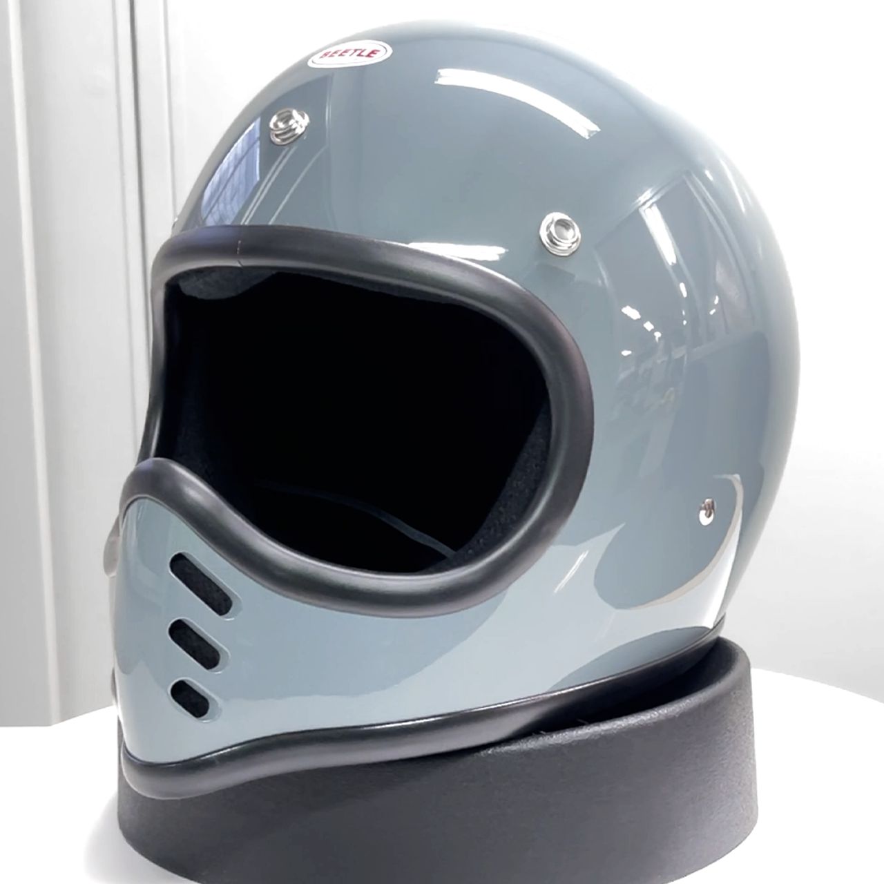 限定生産オリジナルカラー BEETLE MTX ビンテージモトクロスヘルメット スレートグレー