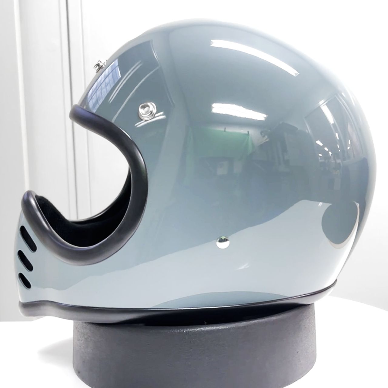 限定生産オリジナルカラー BEETLE MTX ビンテージモトクロスヘルメット スレートグレー