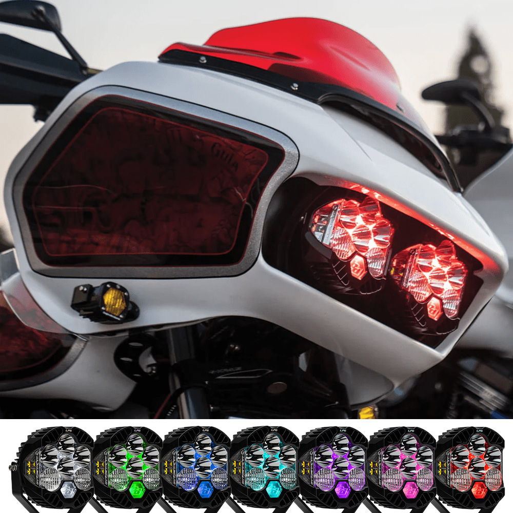 バハデザイン LP6 Pro ドライビングコンボ ホワイト ライトユニットのみ カラーバックライト仕様