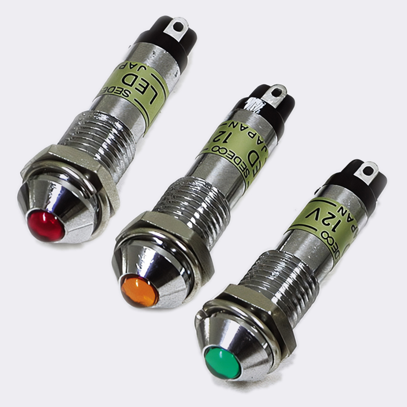 汎用 LEDインジケーターランプ 12V対応 抵抗内蔵