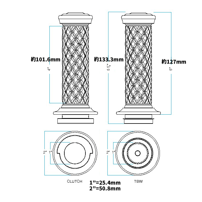 アルミコア グリップセット ブラック