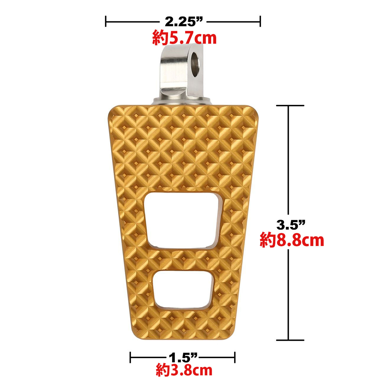 P-54 パッセンジャーフットペグ ブラックアルマイト