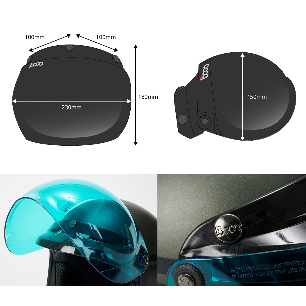 3スナップ フリップアップ バブルシールド BOGO(ボゴ)