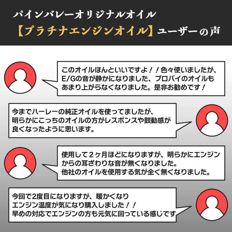 プラチナ エンジンオイル ハーレー専用 100%化学合成油 1L