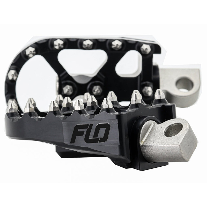 V2 MXスタイル フットペグ ブラック