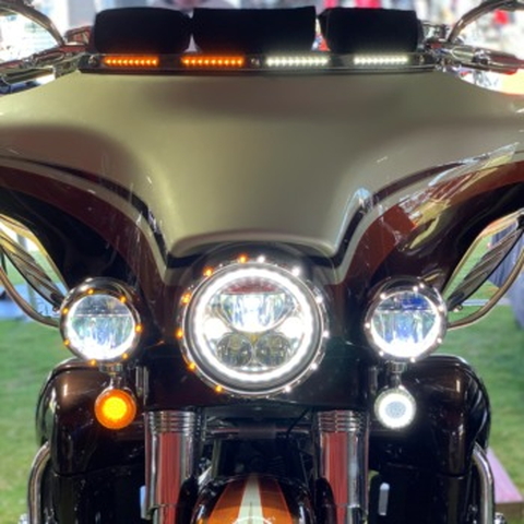 【12月限定セール】 7インチ LEDトリムリング クローム