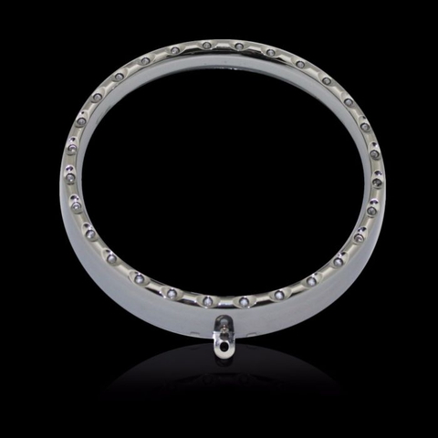 【12月限定セール】 7インチ LEDトリムリング クローム