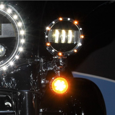 【12月限定セール】 4.5インチ補助ライト LEDトリムリング ブラック