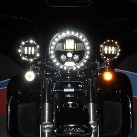 【12月限定セール】 4.5インチ補助ライト LEDトリムリング ブラック