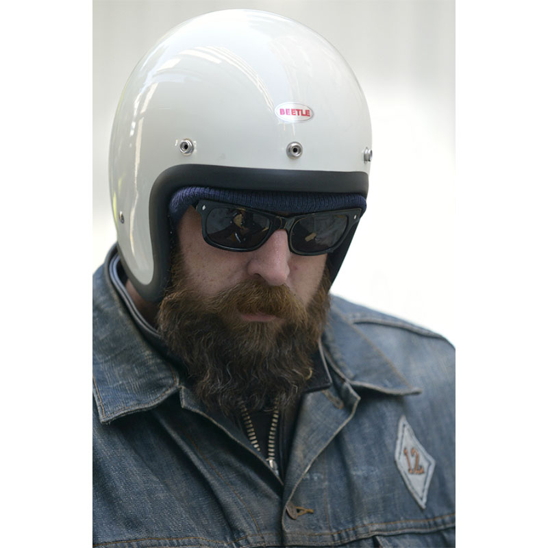 BEETLE L.A.C ジェットヘルメット アイボリー (シングルストラップ)