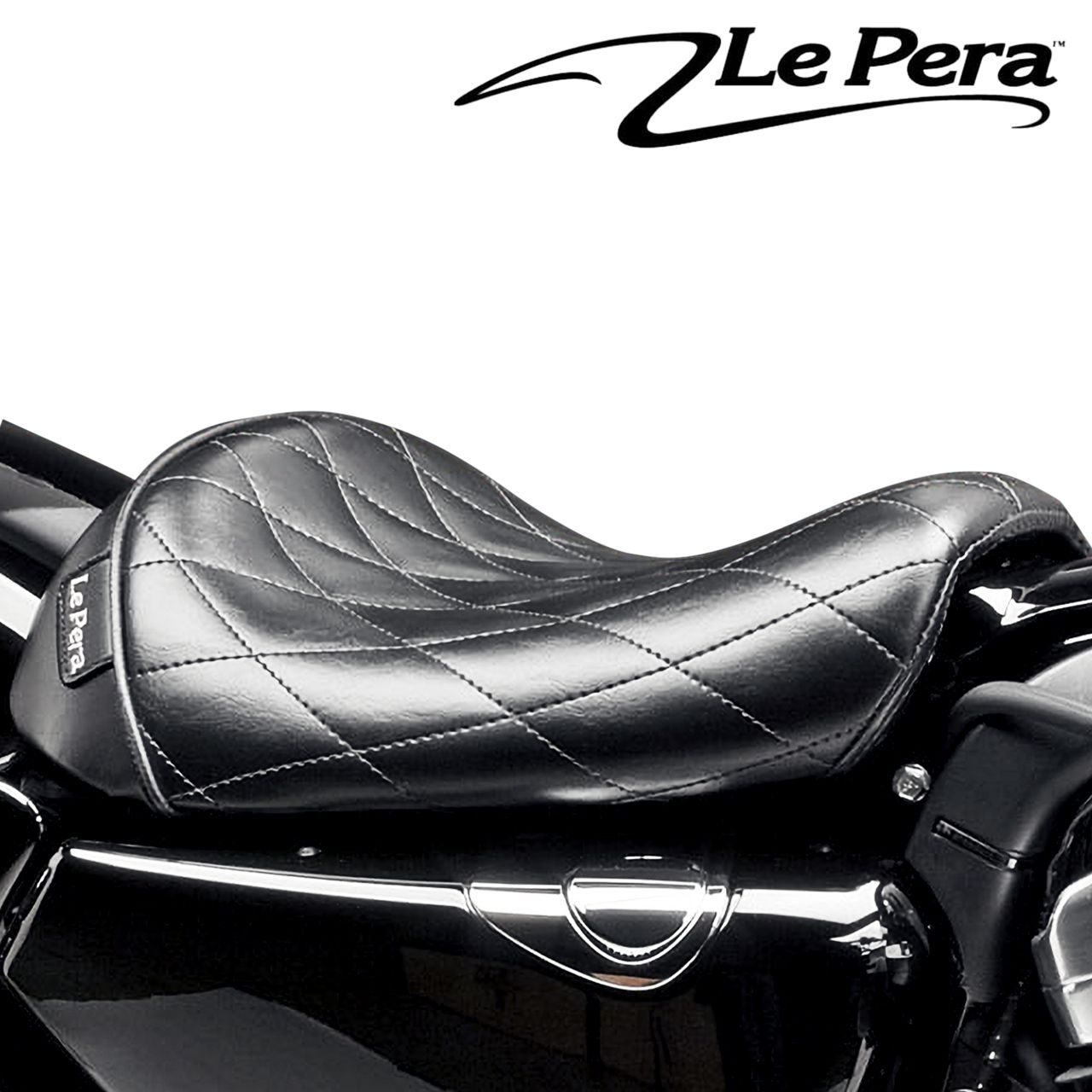 ベアボーンズ ソロシート ダイアモンドステッチ ブラック