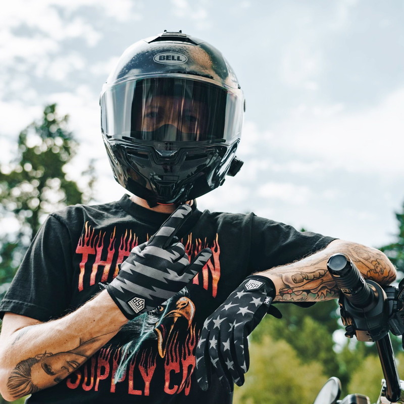 ステルスグローブ スターズ&ボルツ ブラック/グレー