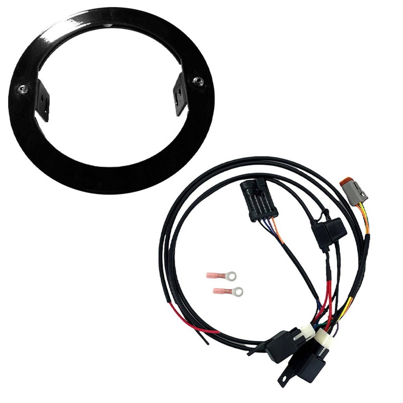 バハデザイン LP4 ヘッドライトキット用 ブラケット＆ハーネス