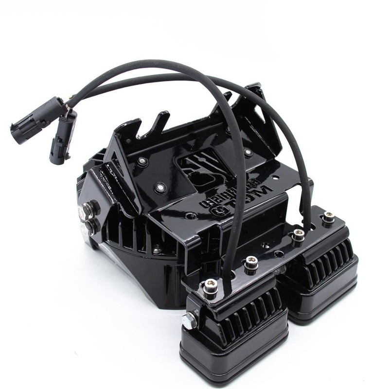 バハデザイン ネイキッド ユニバーサルLEDライトキット LP6ヘッドライト(アンバー)+S2ライト(プロ/ドライビングコンボ:アンバー)