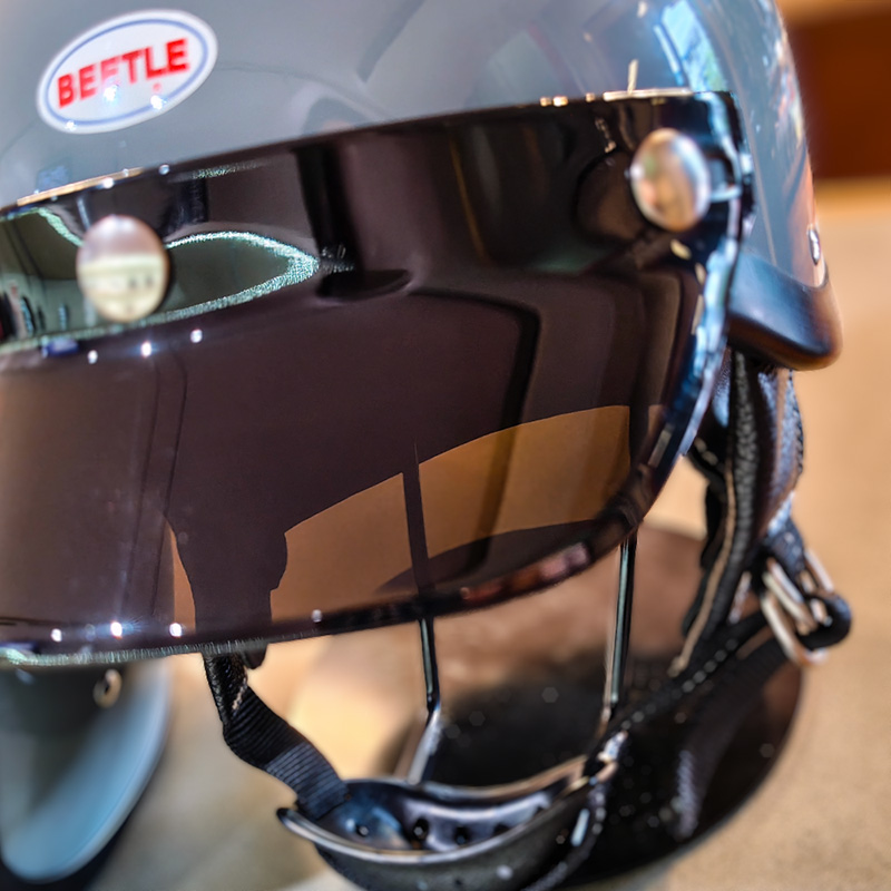 限定生産オリジナルカラー ショーティー4 ハーフキャップヘルメット スレートグレー/ブラックチンカップ