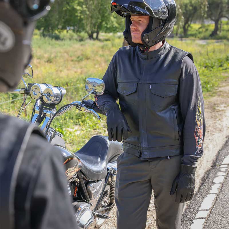 ローパー レザーグローブ ブラック