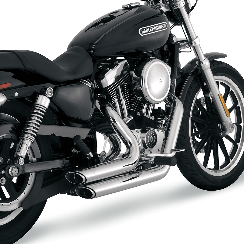 【クリスマスセール】ショートショット スタッガード フルエキゾーストマフラー クローム