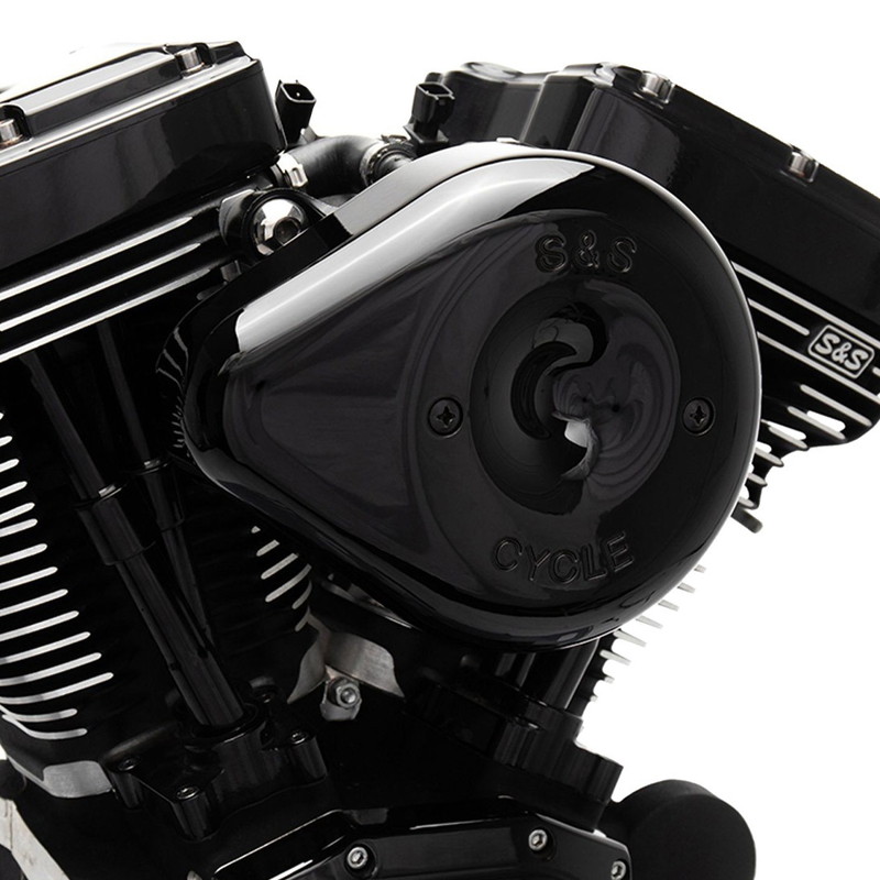 【クリスマスセール】ステルスエアクリーナーキット ティアドロップカバー付き ブラック