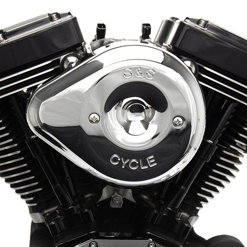 【クリスマスセール】ステルスエアクリーナーキット ティアドロップカバー付き クローム