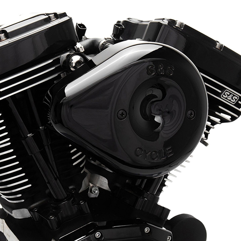 【クリスマスセール】ステルスエアクリーナーキット ティアドロップカバー付き グロスブラック