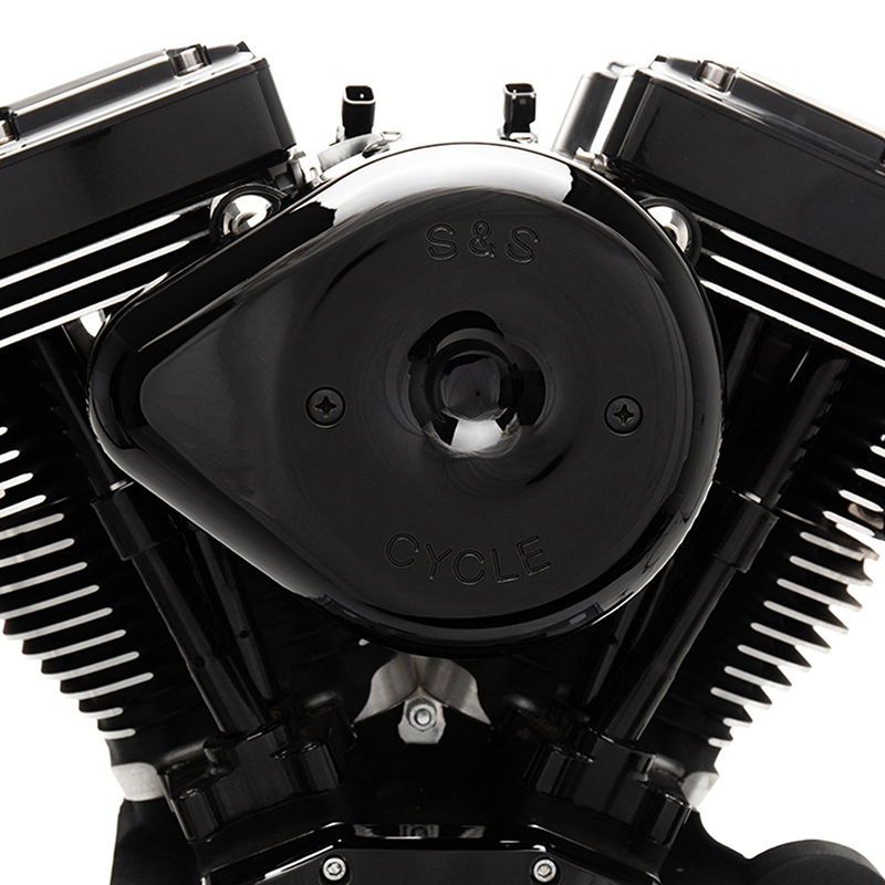 【クリスマスセール】ステルスエアクリーナーキット ティアドロップカバー付き グロスブラック